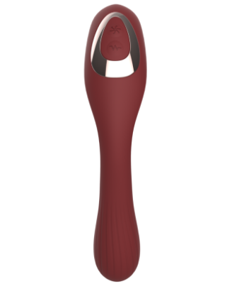 Stimulateur Clitoridien & Vibromasseur Point G 2-en-1 DINA Bordeaux 